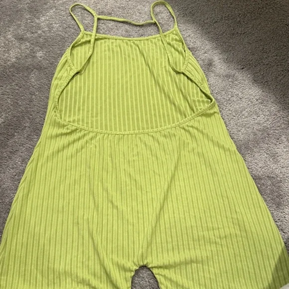 Blue Ribbed Pants - Picture 4 of 6